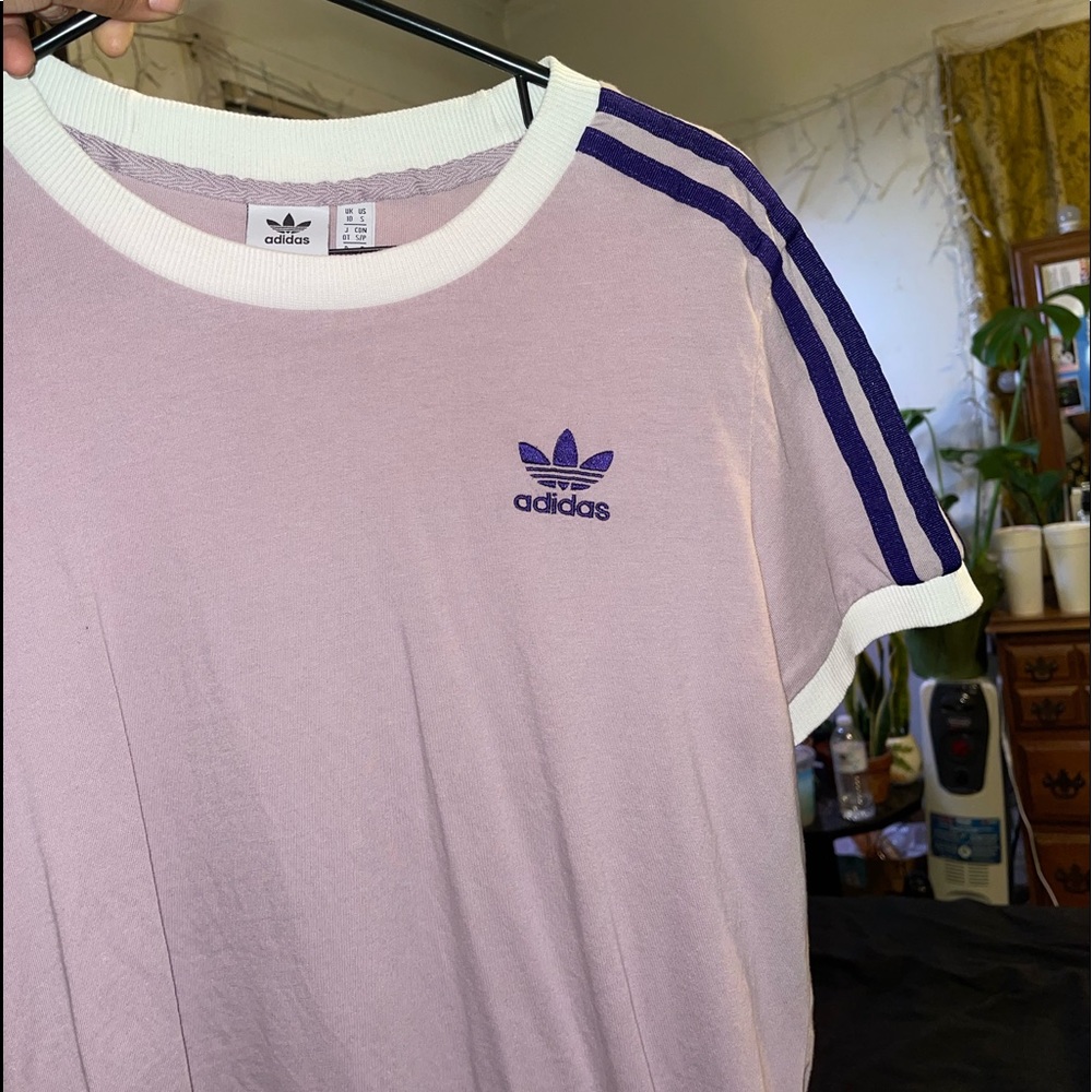 Adidas 3 stripe tee